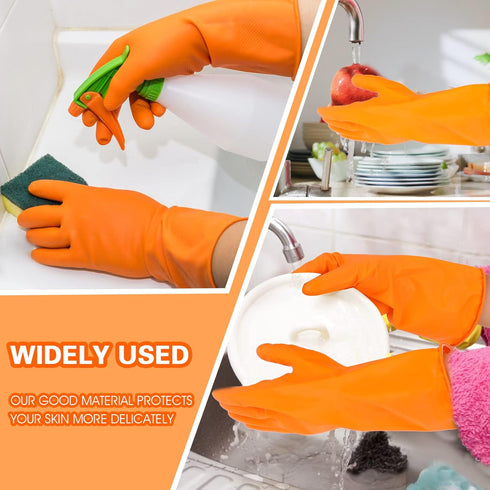 Sibba 1 Heavy Duty Rubber Dishwashing Gloves - Pair for Kitchen & Gardening