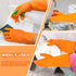 Sibba 1 Heavy Duty Rubber Dishwashing Gloves - Pair for Kitchen & Gardening