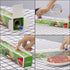 KAMMAK 12 inch 2 Pack 300 Plastic Wrap, Food Wrap with Slide Cutter, Cling Wrap Food Service Clear Cling Film Square FT