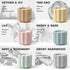 JueOne Set 6 Pack Set, Scented Candles for Home, Natural Soy Wax Candle Gift Non-Toxic Cement Jar Candles, Luxury
