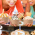 100 Pieces Ice Cream Cups - Paper Disposable Sundae Bowls, Kraft Paper Hot Cold Soup Snack Yogurt Dessert Small Cups