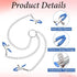 Quilax 3 Adjustable Non Piercing Nipple Clamps Y Necklace for Women Men, Body Jewelry with Soft Silicone Pads, Clips