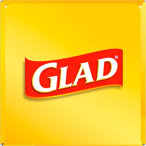 Glad Trash Bags, Medium Drawstring Garbage Bags, 8 Gallon, 26 Count, White, Fragrance Free, Pack May Vary