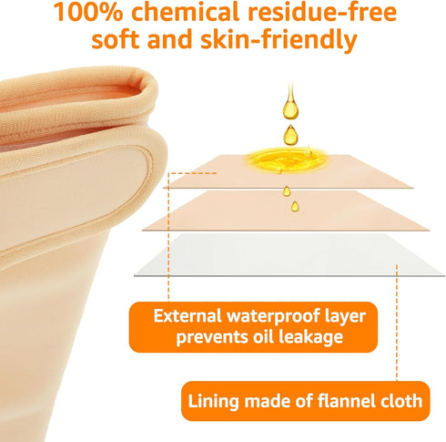 YLMFTNU 2Pcs Pack Pack Pack Oil Wrap for Shoulder, Oil Wrap Organic Cotton, Reusable Shoulder Essential Oil Wrap, Leak