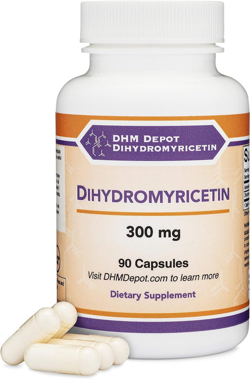 Dihydromyricetin (DHM) Supplement for Liver Support, 90 Capsules, 300mg (Hovenia Dulcis Extract)