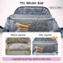 Travel Makeup Bag for Women, 3 Set Large Capacity Cosmetic Bags with Divider - Toiletry Bag 01-Z-Violet