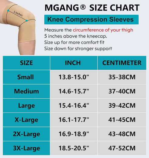 Knee Compression Sleeves, 1 Pair, 20-30mmHg Support Brace for Unisex, Pain Relief & Injury Recovery, Black