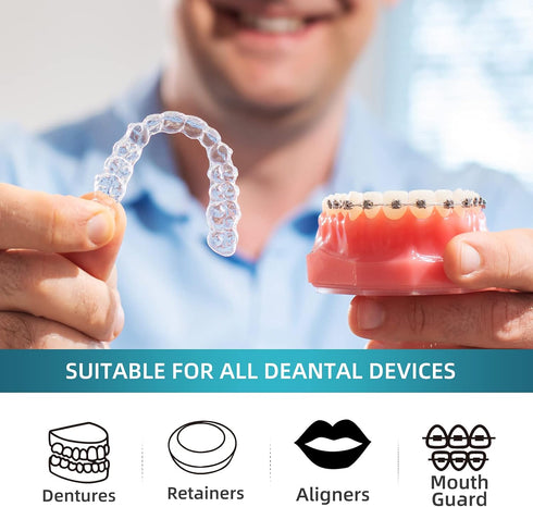 Y-Kelin 36 PCS Retainer Cleaner Tablets, Mouth Guard Cleaning Tablets to Remove Stains in 3 Minutes (Mint)