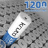 Kruta 2500mAh 1.2V (12 Pack Rechargeable AA Batteries, Ni-MH Double A Solar Batteries High Capacity Pre-Charged