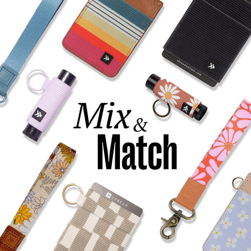 Thread Wallets Elastic Lip Balm Holder – Keychain for Lip Gloss and Balm