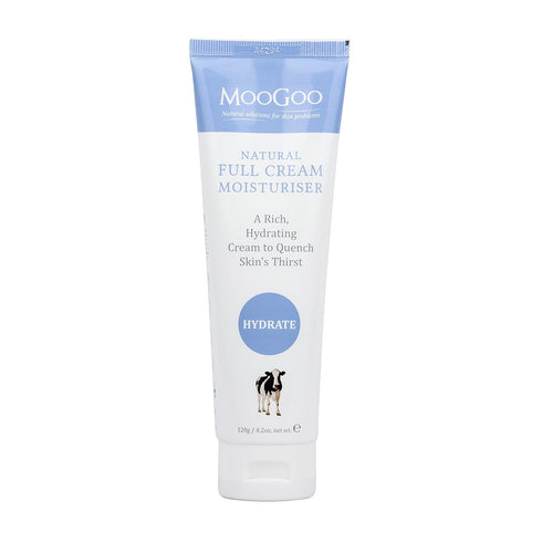 MooGoo Natural Full Cream Moisturizer, 120g Ultra-Hydrating Repair for Sensitive Skin