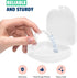 Odorless Retainer Case Pack of 2, Ventilated, Durable & Hygienic for Braces, Dentures & Aligners, 3.14 x 3.14 x 1.1