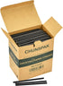Paper Cocktail Straws 5 inch - 500 ct. Biodegradable Small Black Drinking Straws for Restaurant, Bar, Food Services