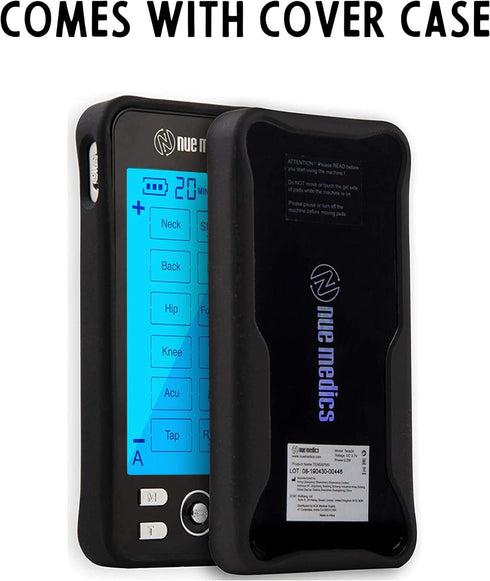 Tens Unit Machine Pulse Massager for Pain Relief, Rechargeable Muscle Stimulator Device with 24 Massage Modes, 10 Pads