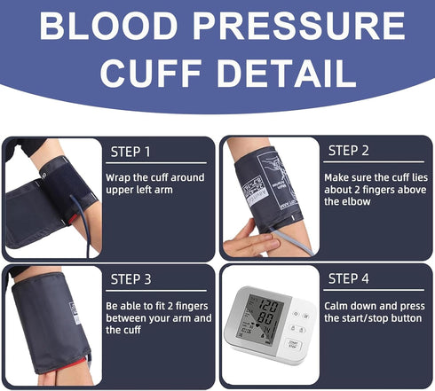 Winloger 22-32CM 6 Small Blood Pressure Cuff, Blood Pressure Monitors Cuff Adjustable Compatible with Omron and Other