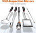 Set 1 15 lb 360 Telescoping Magnetic Pickup Tool with & Pick Up Sticks, Round and Square Adjustable Inspection Mirror