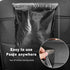 Disposable Car Trash Bags, Pack of 100, Portable Self Adhesive Vomit Bags for Cars, Black