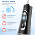 Water Dental Flosser Portable Teeth Cleaner 9 Modes Water Picks 300ml Cordless Oral Irrigator Rechargeable Ipx7 Waterproofe High Pressure for Travel Home Use (Black)