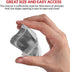 Mylar Bags with Ziplock 4" x 6" - 100 Sealable Heat Seal Bags for Candy, Food Packaging, Medications