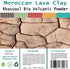 Moroccan Rhassoul Bio Clay Powder - Organic Facial Body & Hair Mask, Fights Acne, Cleanses Impurities, Improves