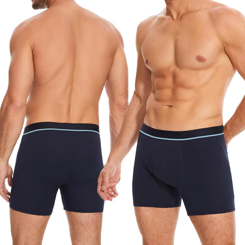 PurityLock 120ml (3PCS, 4XL, Men's Washable Incontinence Boxer Briefs, Cotton Urinary Incontinence Underwear with Fly