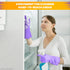 Silicone Dishwashing Gloves, Reusable Rubber Gloves for Cleaning, Kitchen Scrubber, 1 Pair, Purple