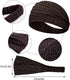 WILLBOND 10 Pcs Non Slip Wide Bandana Headbands for Women, Elastic Boho Bling Rhinestone Hair Accessories for Sports