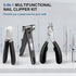 Toenail Clippers for Seniors, Wide Jaw Opening Heavy Duty Nail Clippers Set for Men and Women, 5 Pcs