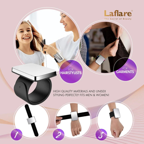 Laflare Braiding Rack for Hair with Comb Set & Braid Gel Wristband, Hair Clip, Hair Extension Holder with 60 Pegs