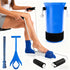 Sock Aid Kit for Elderly & Disabled with Long Shoe Horn - Easy On/Off Assistive Device, Eliminates Bending Over