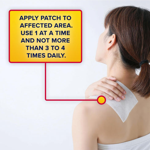 Aspercreme Max Strength Lidocaine Pain Relief Patch (5 Count) for Odor Free Back Pain