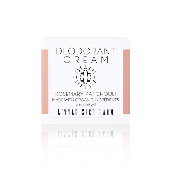 Little Seed Farm All Natural Deodorant Cream, Aluminum Free, 2.4 Ounce, Rosemary Patchouli