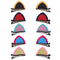 Honbay Sparkle Shiny Sequin Felt Cat Ear Hair Clips, 10PCS (5 Pairs) Cute Animal Alligator Hair Clips