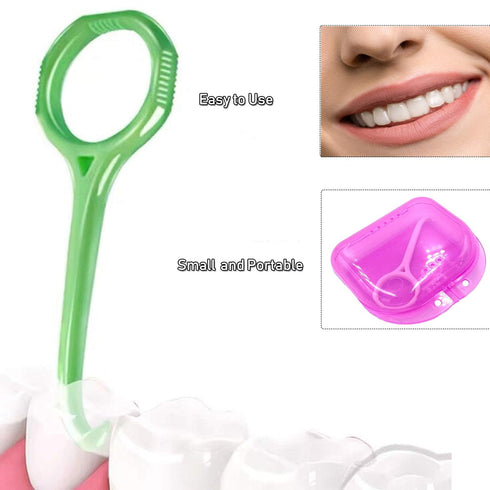 Aligner Remover Tool & Dental Elastic Rubber Bands Placers for Braces, HRASY Oral Care Accessories, 12 Pieces