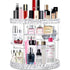 V-HANVER 360 Rotating Makeup Organizer, Large Capacity Acrylic Beauty Organizer with 8 Adjustable Layers for Vanity
