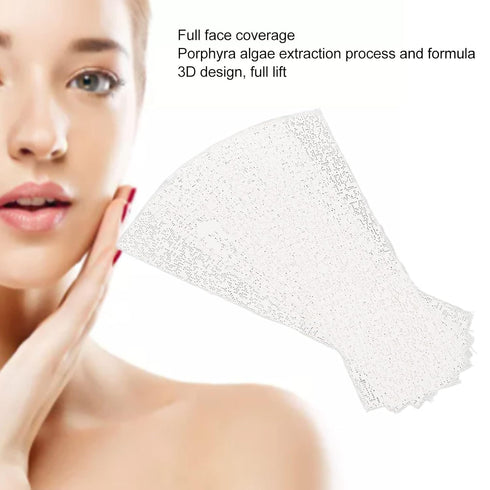 Plaster - 10 Sheet Facial Lifting Bandages Masks for V Shaped, Moisturizing to Reduce Fine Lines and Wrinkles