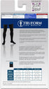Truform Compression Socks, Men's Dress Socks, Thigh High Over Knee Length, 20-30 mmHg, Black, Small