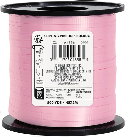 Unique 500 Yards Elegant Pastel Curling Ribbon, 1 Roll, Durable Plastic