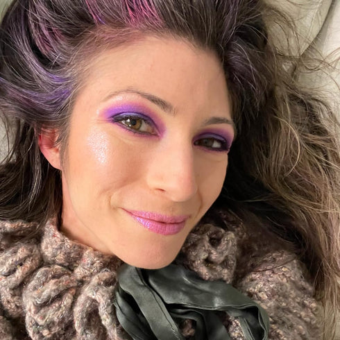 Unicorn Snot Liquid Highlighter Lightning Drops, Buildable Makeup for Face and Body - Cruelty-Free (Aqua Rose/Nymph)