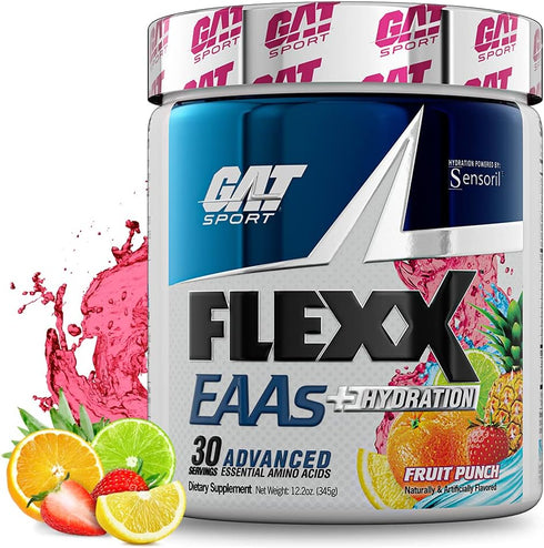 GAT SPORT Flexx EAAs + Hydration, Advanced Essential Amino Acids, 30 Servings