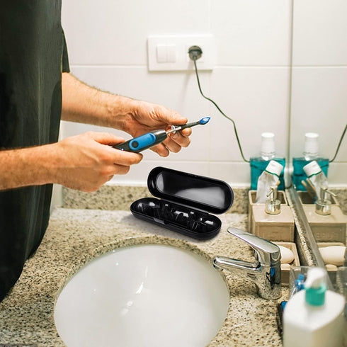 Fowecelt 2 Pack Electric Toothbrush Travel Case - Portable Travel Toothbrush Holder for Oral-B Pro and Other Electric