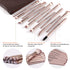 Z'OREYA Eye Makeup Brushes, 12 Pcs Professional Brush Set with Carrying Bag, Champagne Gold