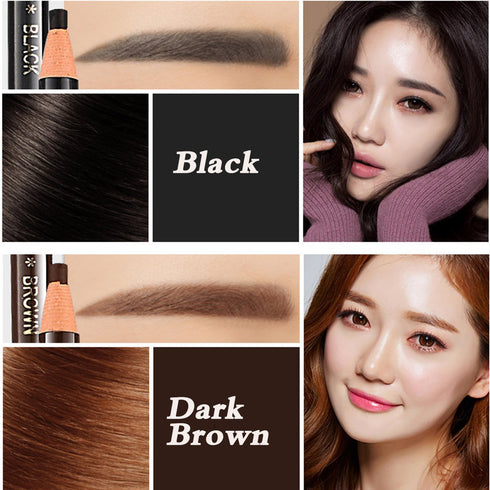 5pcs 5 Colors Peel-Off Eyebrow Pencil Set for Drawing, Marking, Eyebrow Makeup Tool