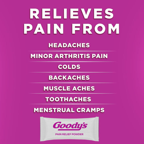 Packs, 24 Packets (2 Pack) Goody's Extra Strength Headache Powder, Mixed Fruit Blast Flavor Dissolve Individual