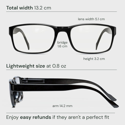 Gaoye Professional Reading Glasses for All Day Use - Computer Readers with Blue Light Protection Value Pack
