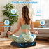 ComfyInLove Tailbone Wheelchair Seat Cushion for Pressure Relief, Cooling Gel Memory Foam Chair Cushion with Slope-Edge