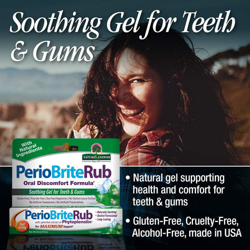 Natures Answer Periorub Topical Rub, 0.5 oz (Pack of 6) Dentist Formulated Gel for Teeth and Gums