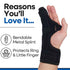 Metacarpal Finger Splint Hand Brace, Little Pinky Finger Splint for Boxer Fractures, Ulnar Gutter Support, LEFT EXTRA