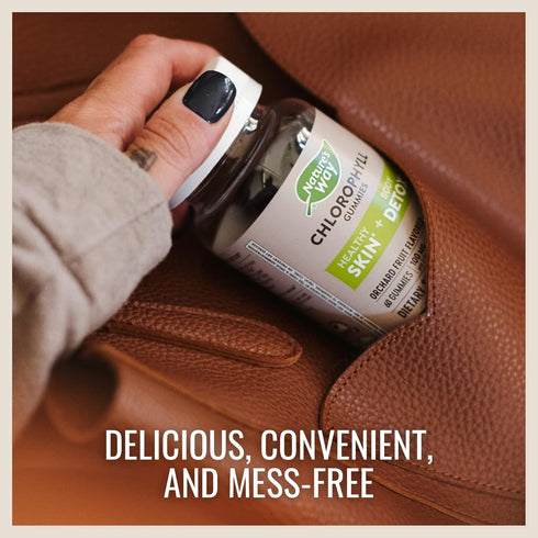 Nature's Way Chlorophyll Gummies, 60 Gummies, Internal Deodorant, Supports Healthy Skin and Body Detox