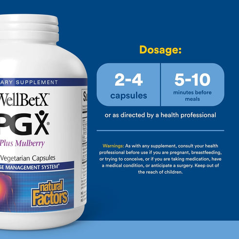WellBetX Mulberry, 180 180 PGX by Natural Factors, Plus vegetarian capsules, Capsules